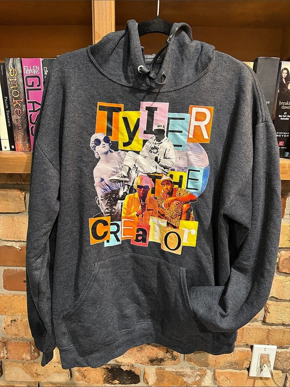 Tyler the Creator Graphic Pullover Hoodie in Gray Sz Large